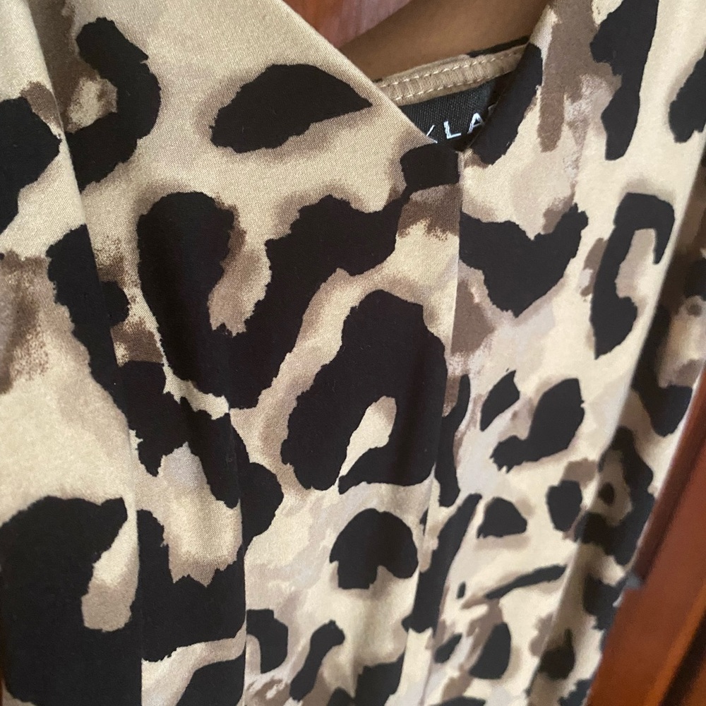 Leopard sylvia diagonal strap dress